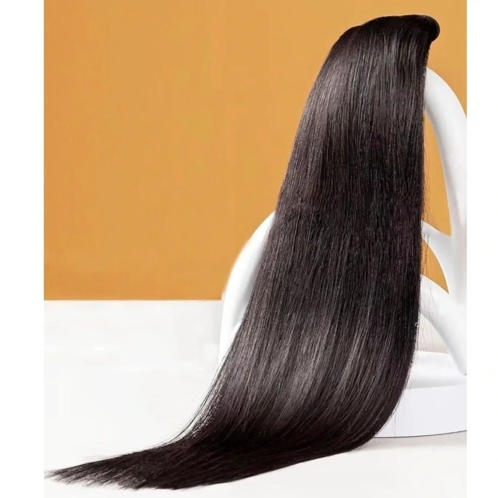 16” Natural Black Hair 100% Human Hair Weft Sew In Extensions 200g #EC6
